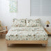 DaDalogy Enchanted Meadow Bed in a bag Set - Victoria Garden Delicate Floral Symphony in Beige, Rose, and Soft Green, Luxuriously Soft Quilted Set - DaDa Bedding Collection
