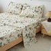 DaDalogy Enchanted Meadow Bed in a bag Set - Victoria Garden Delicate Floral Symphony in Beige, Rose, and Soft Green, Luxuriously Soft Quilted Set - DaDa Bedding Collection