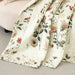 DaDa Bedding Collection Enchanted Meadow Reversible Floral Cozy Lightweight Lap Throw - Perfect for Couch or Bed, Beige Victorian Garden Pallete, All-Season Comfort, Machine Washable, 50x60 Inches - DaDa Bedding Collection