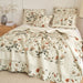 DaDalogy Enchanted Meadow Quilt Set - Victoria Garden Delicate Floral Symphony in Beige, Rose, and Soft Green, Luxuriously Soft Quilted Bedspread Set - DaDa Bedding Collection