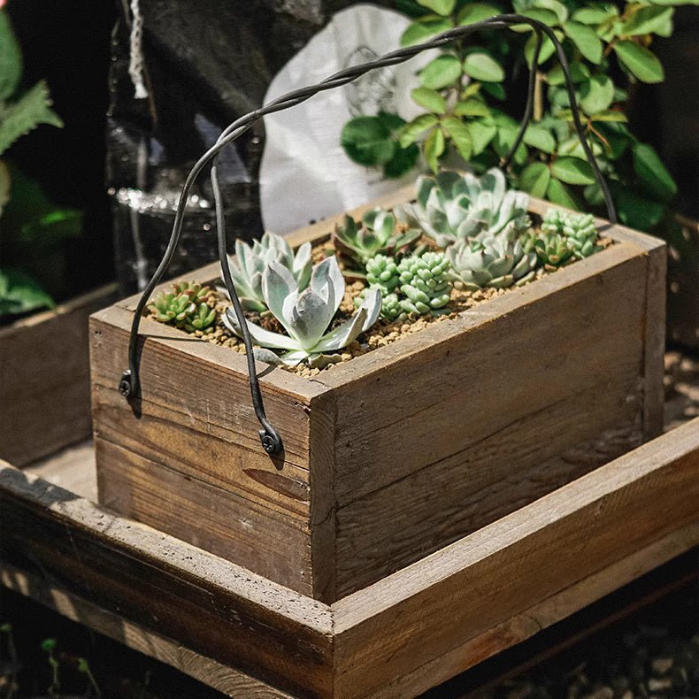 Farmhouse Wooden Box for Succulents or Flowers (Shipping fees may apply)