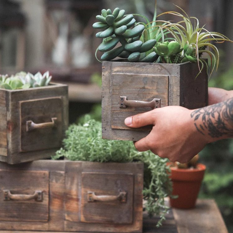 Farmhouse Wooden Box for Succulents or Flowers (Shipping fees may apply)