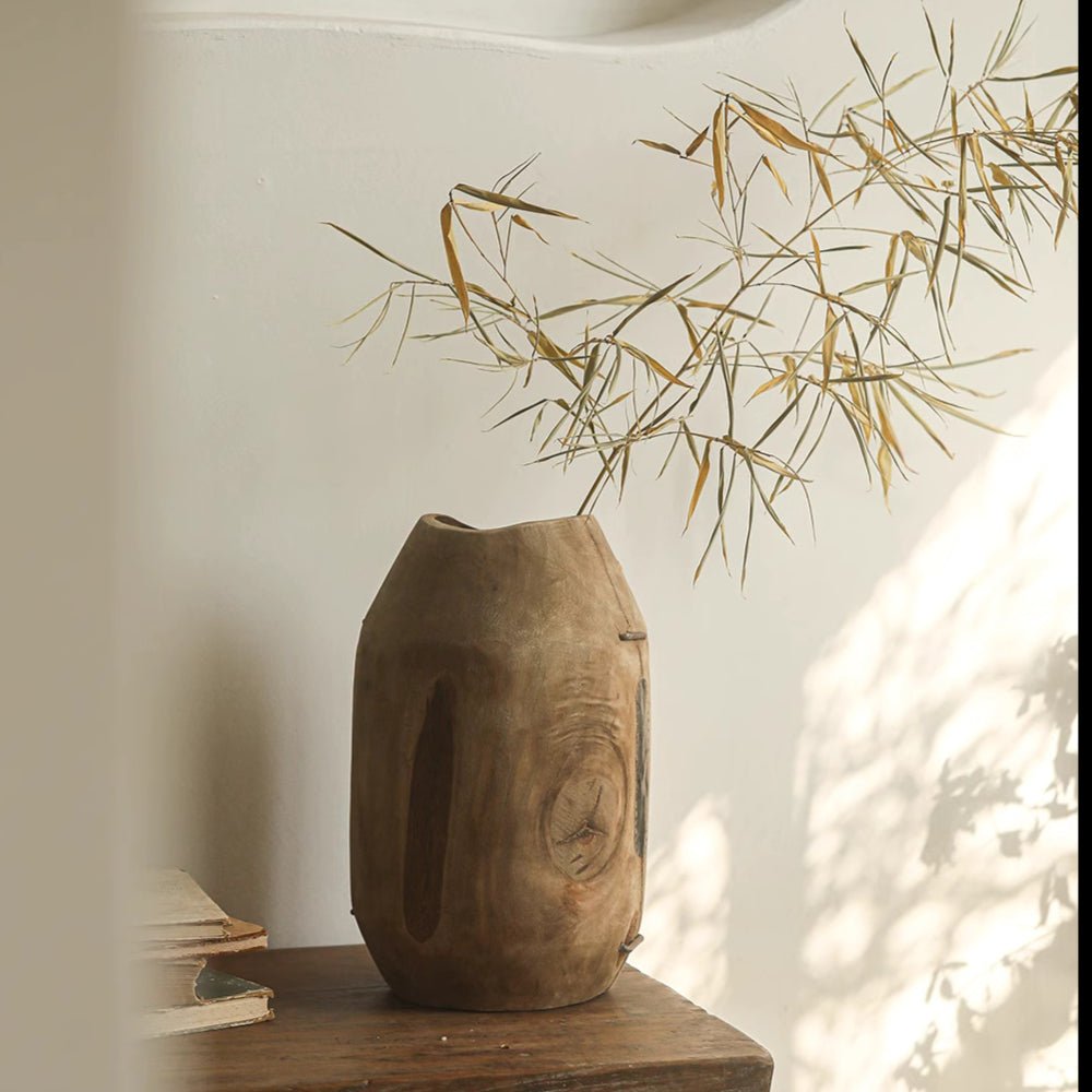 Homestead Solid Wood Décor Vase (Shipping fees may apply)