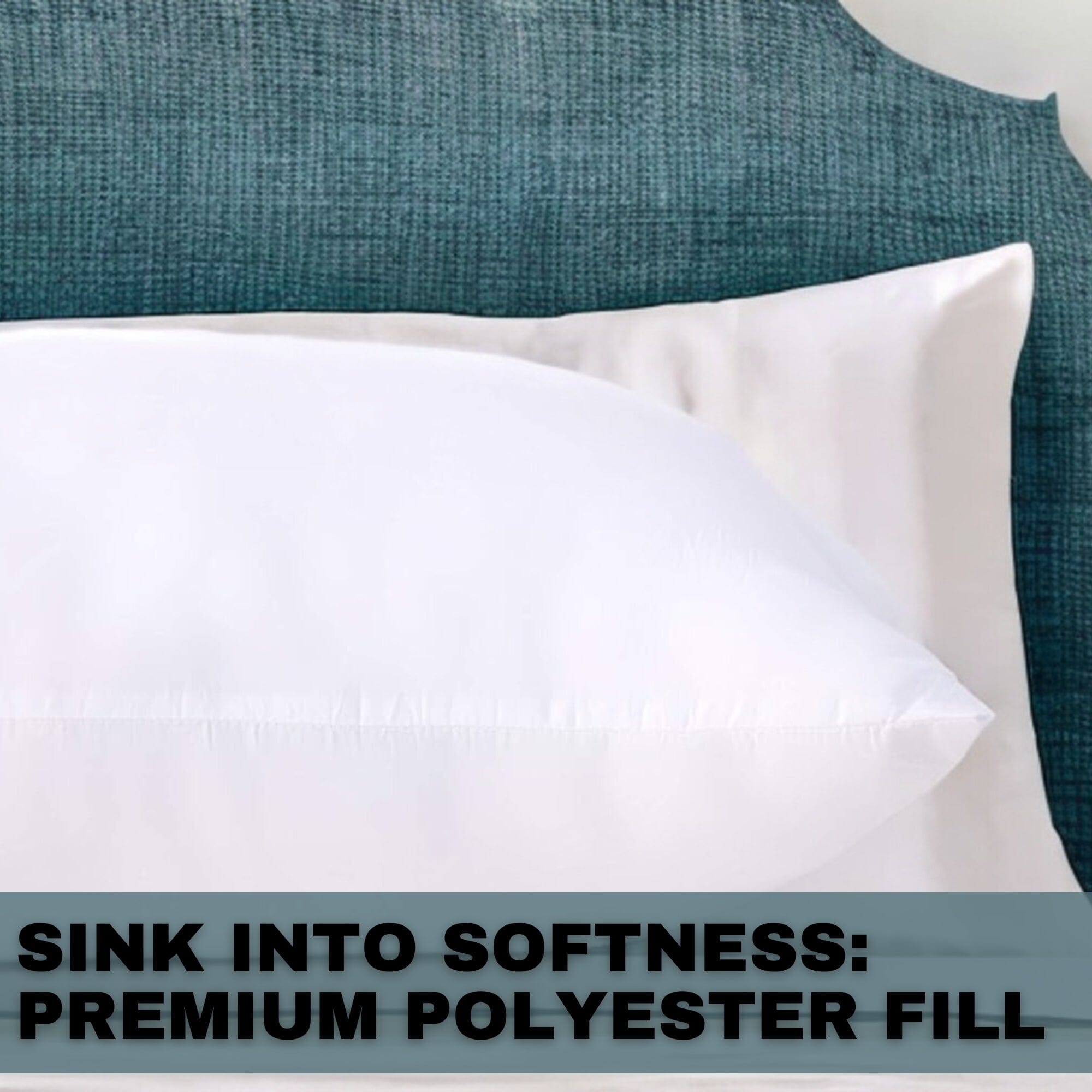 Dada Bedding Luxury 20x28 Pillow Insert - Soft Medium Firm, Premium Polyester, Perfect for Side and Back Sleepers - DaDa Bedding Collection