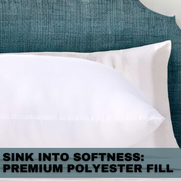 Dada Bedding Luxury 20x28 Pillow Insert - Soft Medium Firm, Premium Polyester, Perfect for Side and Back Sleepers - DaDa Bedding Collection