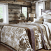 DaDa Bedding Elegant Twilight Lavender Brown Floral Flannel Mink Fleece Throw Blanket (XY9879) - DaDa Bedding Collection