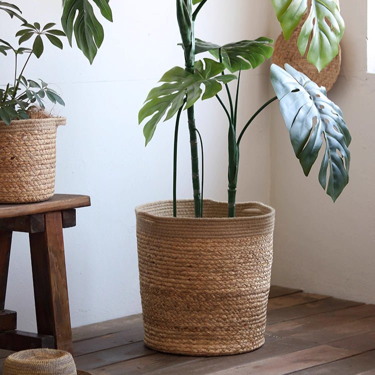 Natural Cylinder Storage and Planter Basket (Shipping fees may apply)