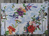 DaDa Bedding Set of 4-Pieces Tropical Sky Blue Birds Floral Tapestry Dining Table Placemats 13” x 19” (18116) - DaDa Bedding Collection