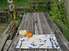 DaDa Bedding Set of 4-Pieces Sunshine Yellow Fleur Spring Tapestry Dining Table Placemats 13” x 19” (18112) - DaDa Bedding Collection