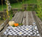 DaDa Bedding Set of 4-Pieces Lovely Yellow & Black Hearts Tapestry Dining Table Placemats 13” x 19” (18113) - DaDa Bedding Collection
