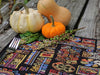 DaDa Bedding Set of 8 Pieces Ethnic Ornaments Table Woven Black Tapestry - 4 Placemats, 2 Table Runners, 2 Throw Pillow Covers (18118) - DaDa Bedding Collection