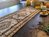 DaDa Bedding Golden Persian Style Rug Floral Brown Elegant Woven Tapestry Dining Table Runner (18119) - DaDa Bedding Collection
