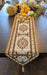 DaDa Bedding Golden Persian Style Rug Floral Brown Elegant Woven Tapestry Dining Table Runner (18119) - DaDa Bedding Collection