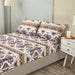 DaDa Bedding Majestic Oriental Kilim Fitted Sheet - w/ Pillow Cases Royal Persian Traditional Design Intricate Ornate Ornament Print - DaDa Bedding Collection