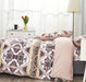 DaDa Bedding Majestic Oriental Kilim Duvet Cover - w/ Pillow Cases Royal Persian Traditional Design Intricate Ornate Ornament Print - DaDa Bedding Collection
