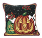 DaDa Bedding Set of 4 Pieces - Autumn Harvest Halloween & Christmas Ornaments Holiday Tapestry Throw Pillow Covers Bundle Pack - 16" x 16" - DaDa Bedding Collection