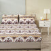DaDa Bedding Majestic Oriental Kilim Fitted Sheet - w/ Pillow Cases Royal Persian Traditional Design Intricate Ornate Ornament Print - DaDa Bedding Collection