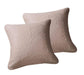DaDa Bedding Set of 2-Pieces Sandy Beige Taupe Square Cushion Throw Pillow Covers, 18" x 18" (JHW-585) - DaDa Bedding Collection