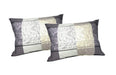 DaDa Bedding Elegant Grey Floral Paisley Pillow Cases - Queen 20" x 30" - 2 Pieces (8222) - DaDa Bedding Collection