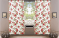 DaDa Bedding Set of 2-Pieces Romantic Roses Pink Floral Sheer Window Panel Curtains (JHW-879) - DaDa Bedding Collection