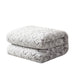 DaDa Bedding Luxury Dreamy Milky White & Purple Sherpa Backside Faux Fur Throw Blanket (M3395) - DaDa Bedding Collection