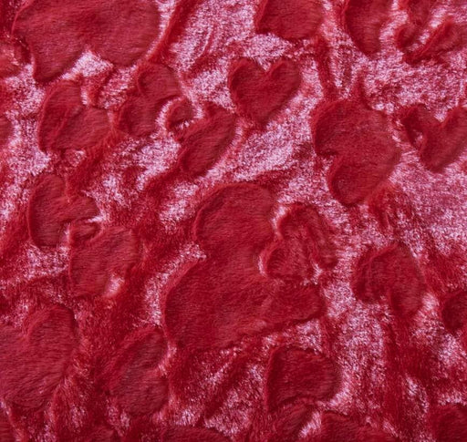 DaDa Bedding Candy Apple Red Vibrant Luxury Faux Fur Euro Throw Pillow Cover (Red-19) - DaDa Bedding Collection