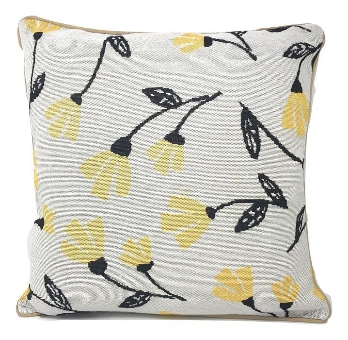 DaDa Bedding Set of 4 Pieces - Floral Garden Botanical Tapestry Throw Pillow Covers Bundle Pack - 16" x 16" - DaDa Bedding Collection