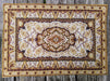 DaDa Bedding Set of 4-6 Pieces Royal Persian Style Rug Golden Brown Floral Tapestry Placemats 13” x 19” (18119) - DaDa Bedding Collection