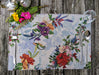 DaDa Bedding Set of 4-Pieces Tropical Sky Blue Birds Floral Tapestry Dining Table Placemats 13” x 19” (18116) - DaDa Bedding Collection