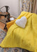DaDa Bedding Happy Sunny Yellow Bright Quilted Ultra Sonic Reversible Throw Blanket Bedspread (BJ0107) - DaDa Bedding Collection