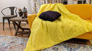 DaDa Bedding Hand-Made Eggplant Purple Sherpa Backside Quilted Throw Pillow - 18" x 18" - DaDa Bedding Collection