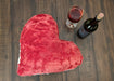 DaDa Bedding Hand-Made Luxury Romantic Valentine Heart Shaped Red Throw Pillow - 16” x 14” - DaDa Bedding Collection
