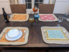 DaDa Bedding Set of 6-Pieces Hand-Made Placemats Cotton Bohemian Gallery of Roses Patchwork Floral Table Mats (JHW-546) - DaDa Bedding Collection