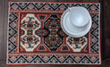 DaDalogy Set of 4-Pieces Majestic Kilim Red Persian Rug Woven Tapestry Placemats 13” x 19” (18195) - DaDa Bedding Collection