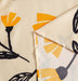 DaDa Bedding Yellow Fleur Golden Orange Botanical Ivory Duvet Cover & Fitted Flat Bed Sheets Set w/ Pillow Cases Window Valances (18112) - DaDa Bedding Collection