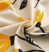 DaDa Bedding Yellow Fleur Golden Orange Floral Ivory Fitted & Flat Bed Sheets Set (18112) - DaDa Bedding Collection