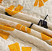 DaDa Bedding Yellow Fleur Floral Golden Orange Ivory Cream Scalloped Bedspread Set (18112) - DaDa Bedding Collection