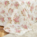 DaDa Bedding Hint of Mint Dainty Cottage Floral Roses Cotton Flat Sheet Only w/ Pillow Case (3036) - DaDa Bedding Collection