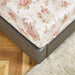 DaDa Bedding Hint of Mint Dainty Cottage Floral Roses Cotton Fitted Sheet w/ Pillow Case (3036) - DaDa Bedding Collection