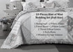 DaDalogy Bedding Bed in a Bag Bundle Set - Hint of Mint Cottage Floral Pastel Patchwork Bedspread Set (JHW3036) - DaDa Bedding Collection