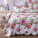 DaDa Bedding Bed in a Bag Bundle Set - Romantic Roses Lovely Blooming Floral Bedding Set (JHW-879) - DaDa Bedding Collection