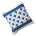 DaDa Bedding Set of 2-Pieces Mediterranean Fans Waves Minty Blue Throw Pillow Covers, 18" x 18" (JHW884) - DaDa Bedding Collection