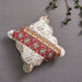 DaDa Bedding Set of 2-Pieces Bohemian Cranberry Sage Chevron Floral Throw Pillow Covers, 18" x 18" (JHW924) - DaDa Bedding Collection