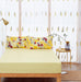 DaDa Bedding Bed in a Bag Bundle Set - Radiant Sunshine Yellow Hummingbirds Floral Bedding Set (JHW-925) - DaDa Bedding Collection