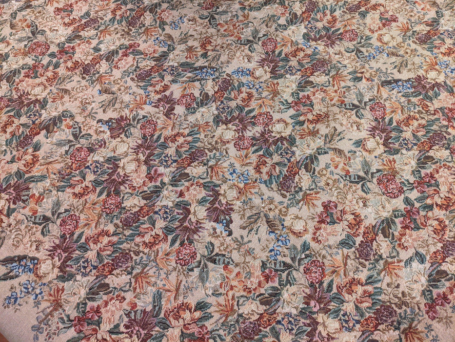 DaDa Bedding Wildflower Wonderland Floral Golden Beige Tan Square Dining Table Cloth (3100) - DaDa Bedding Collection