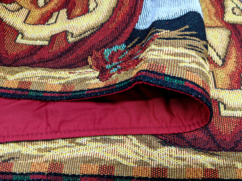 DaDa Bedding Halloween Pumpkins Table Runner, Harvest Orange Tapestry (12914) - DaDa Bedding Collection