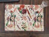 DaDa Bedding Set of 4-Pieces Sweet Love Notes Pink Floral Tapestry Dining Table Placemats 13” x 19” - DaDa Bedding Collection