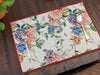DaDa Bedding Set of 4-Pieces Vintage Romantic Roses Lovely Pink Floral Tapestry Placemats 13” x 19” (879) - DaDa Bedding Collection