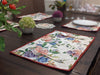 DaDa Bedding Set of 4-Pieces Vintage Romantic Roses Lovely Pink Floral Tapestry Placemats 13” x 19” (879) - DaDa Bedding Collection