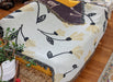 DaDa Bedding Yellow Fleur Botanical Sunshine Golden Floral Woven Tapestry Throw Blanket - 50” x 60” (18112) - DaDa Bedding Collection
